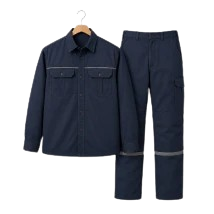 Industrial shirts and trousers manufactured in Tirupur by Ajna Clothings for factory teams, warehouse staff and field workers