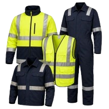 Safety wear uniforms manufacturers in Tirupur. Ajna Clothings for reflective jackets, safety vests and industrial workwear