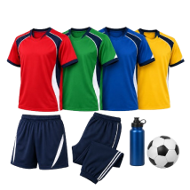 School sports uniforms manufactured in Tirupur by Ajna Clothings for sports T shirts, track pants and activity wear