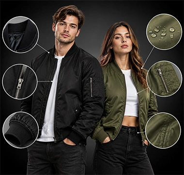 Unisex-Bomber-Jacket-Manufacturers-tirupur top manufacturer of unisex Bomber Jacket in tirupur