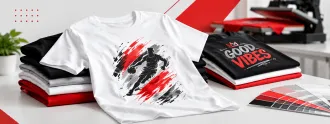 Printed-t-shirts-bangalore Custom printed T shirt with colourful artwork